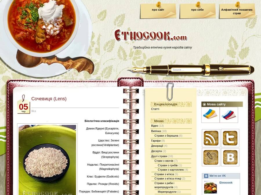 Etnocook. Кулінарний Блог етнічної їжі